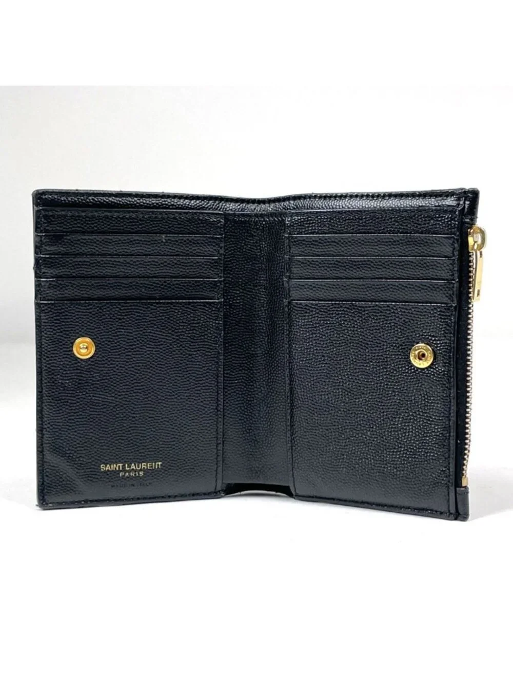 Saint Laurent Bifold Wallet Leather Black